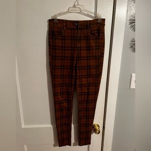 American Eagle plaid jeggings